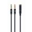 Gembird !Adapter audio stereo 3.5mm mini Jack/4PIN/ audio kábel 0,2 M 2 x 3.5mm Fekete