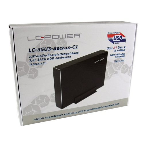 LC-Power LC-35U3-Becrux-C1 HDD ház Fekete 3.5"