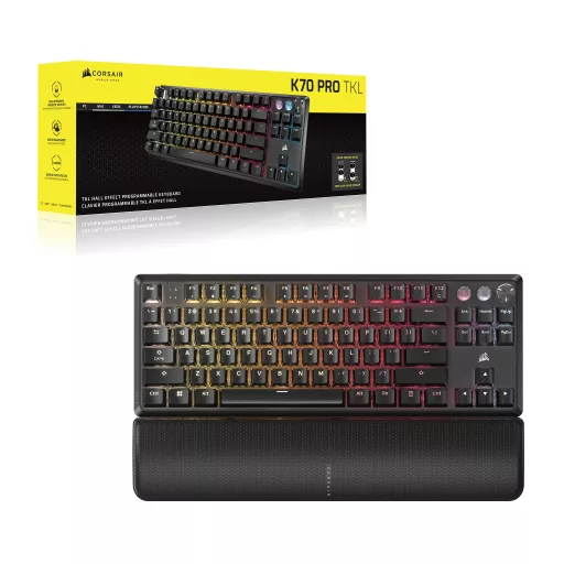 Corsair K70 PRO TKL billentyűzet Játék USB QWERTZ Német Fekete