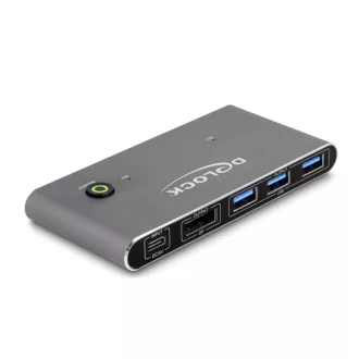 DeLOCK 18646 KVM kapcsoló Antracit