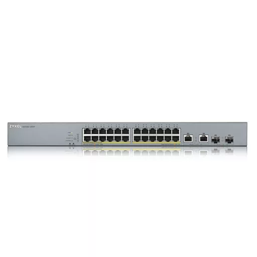 Zyxel GS1350-26HP-EU0101F hálózati kapcsoló Vezérelt L2 Gigabit Ethernet (10/100/1000) Ethernet-áramellátás (PoE) támogatása Szürke