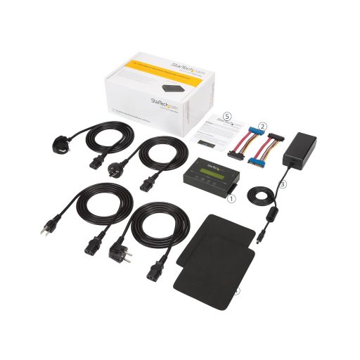 StarTech.com SATDUP11 duplikátor HDD másoló Fekete 1 másolatok