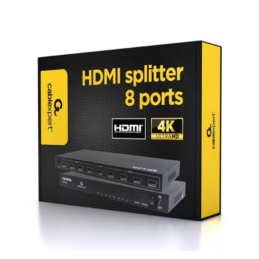 Gembird DSP-8PH4-03 videó elosztó HDMI 8x HDMI
