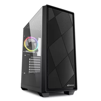 Sharkoon VS8 RGB Midi Tower Fekete