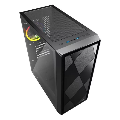 Sharkoon VS8 RGB Midi Tower Fekete