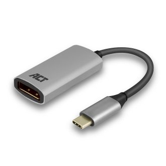   ACT AC7030 video átalakító kábel 0,15 M USB C-típus DisplayPort Szürke