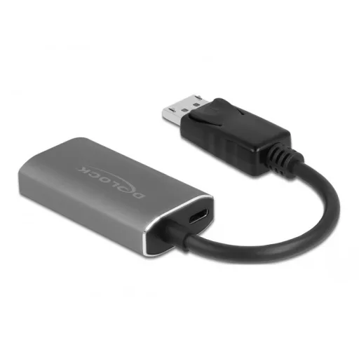 DeLOCK 63118 video átalakító kábel 0,2 M DisplayPort HDMI A-típus (Standard) Szürke
