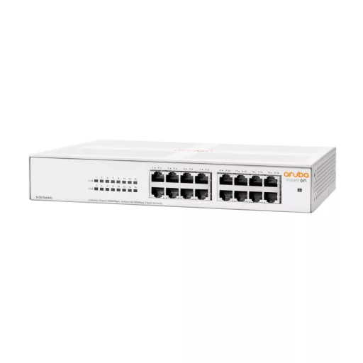 HPE Aruba Networking Aruba Instant On 1430 16G Beállítást nem igénylő (unmanaged) L2 Gigabit Ethernet (10/100/1000) 1U Fehér