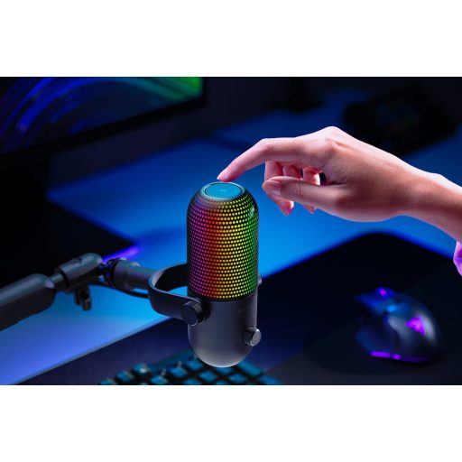 Razer Seiren V3 Chroma Fekete Tabletta mikrofon