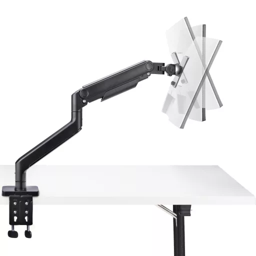 StarTech.com H1M1AG1-MONITOR-ARM asztali TV konzol 124,5 cm (49") Fekete