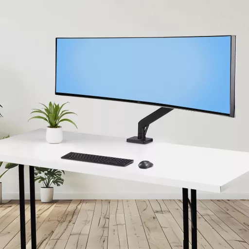 StarTech.com H1M1AG1-MONITOR-ARM asztali TV konzol 124,5 cm (49") Fekete
