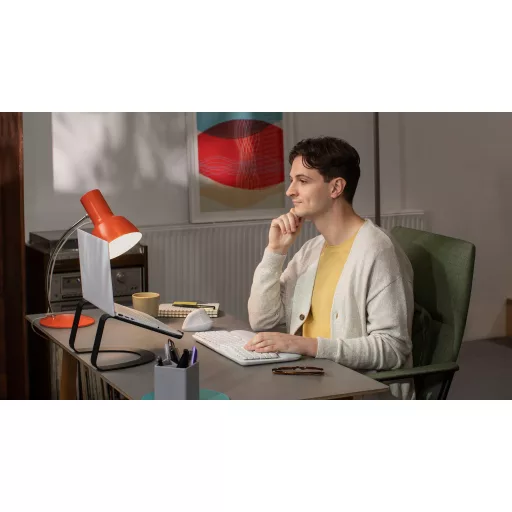 Logitech 920-012284 billentyűzet Irodai RF vezeték nélküli + Bluetooth QWERTZ Német Fehér