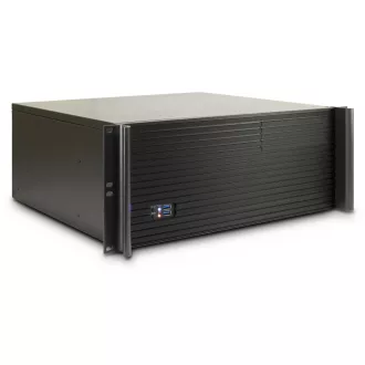 Inter-Tech 4U-K-439L Rack Fekete