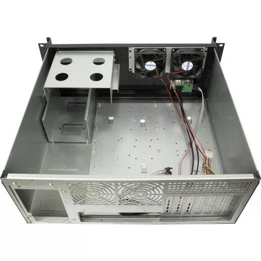 Inter-Tech 4U-K-439L Rack Fekete