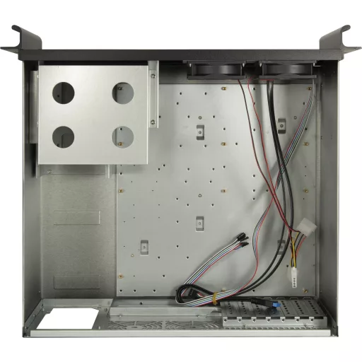 Inter-Tech 4U-K-439L Rack Fekete