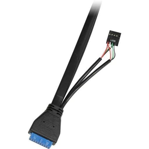 Inter-Tech 4U-K-439L Rack Fekete