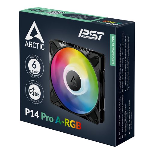 ARCTIC P14 Pro A-RGB 14 cm Fekete 1 db