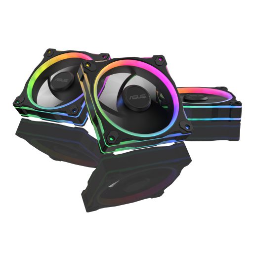 ASUS Prime MR120 Fan ARGB Reverse Black 3in1 12 cm Fekete 3 db