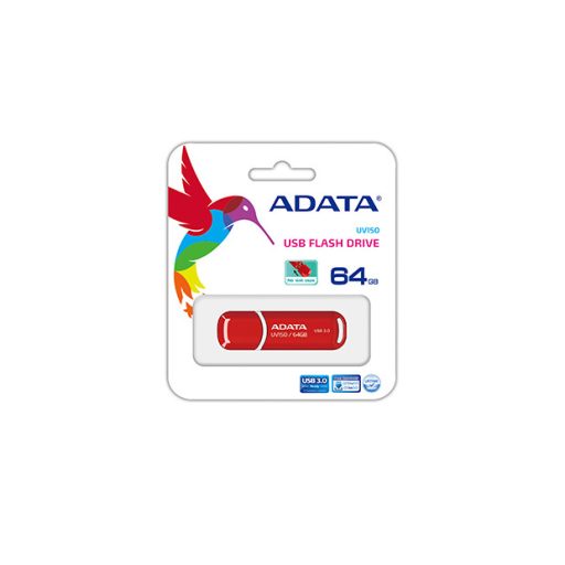 ADATA 64GB DashDrive UV150 USB flash meghajtó USB A típus 3.2 Gen 1 (3.1 Gen 1) Vörös