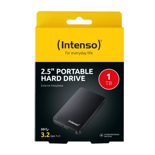 Intenso 6021660 külső merevlemez 1 TB 5400 RPM 2.5" USB A típus 3.2 Gen 1 (3.1 Gen 1) Fekete