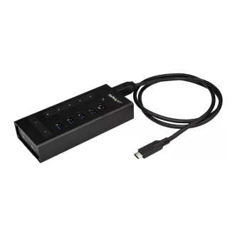   StarTech.com HB30C5A2CST hálózati csatlakozó USB 3.2 Gen 1 (3.1 Gen 1) Type-B 5000 Mbit/s Fekete