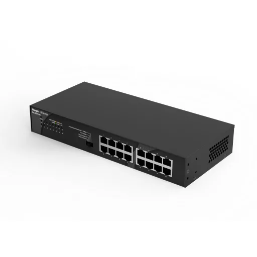 Ruijie Networks RG-ES116G hálózati kapcsoló Beállítást nem igénylő (unmanaged) Gigabit Ethernet (10/100/1000) Fekete