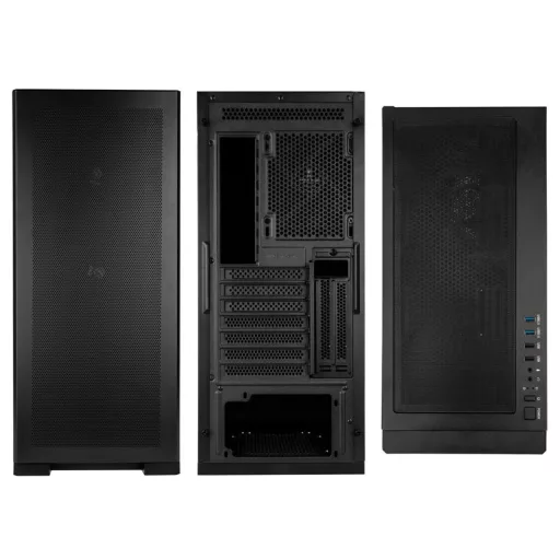 Kolink UNITY MESHBAY PERFORMANCE Midi Tower Fekete