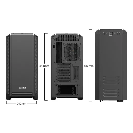 be quiet! Silent Base 601 Window Midi Tower Fekete