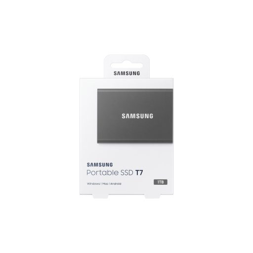 Samsung Portable SSD T7 1 TB USB C-típus 3.2 Gen 2 (3.1 Gen 2) Szürke