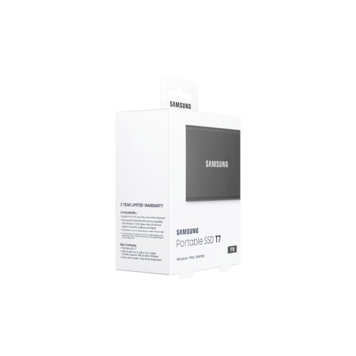 Samsung Portable SSD T7 1 TB USB C-típus 3.2 Gen 2 (3.1 Gen 2) Szürke