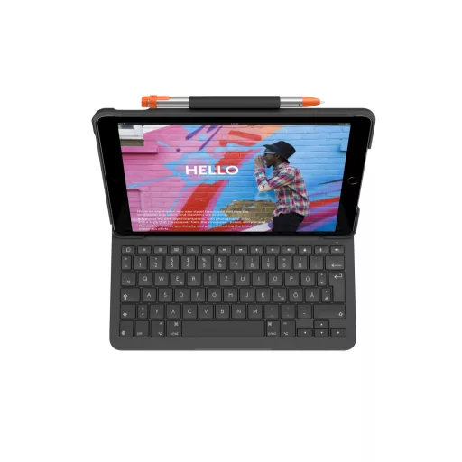 Logitech 920-009474 billentyűzet mobil eszközhöz QWERTZ Német Bluetooth Grafit