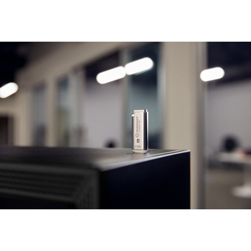 Kingston Technology IronKey Locker+ 50 USB flash meghajtó 128 GB USB A típus 3.2 Gen 1 (3.1 Gen 1) Ezüst