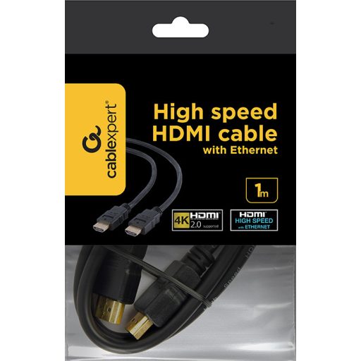 Gembird CC-HDMI4-1M HDMI kábel HDMI A-típus (Standard) Fekete