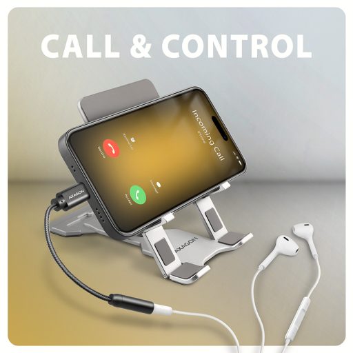 Axagon ADA-HC audio kábel 0,1 M 3.5mm USB C-típus Fekete