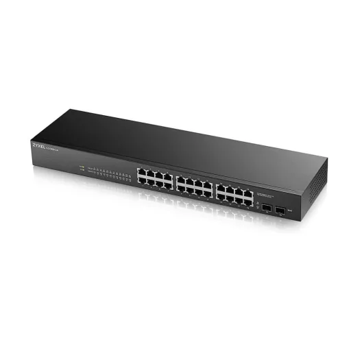 Zyxel GS-1900-24 v2 Vezérelt L2 Gigabit Ethernet (10/100/1000) 1U Fekete