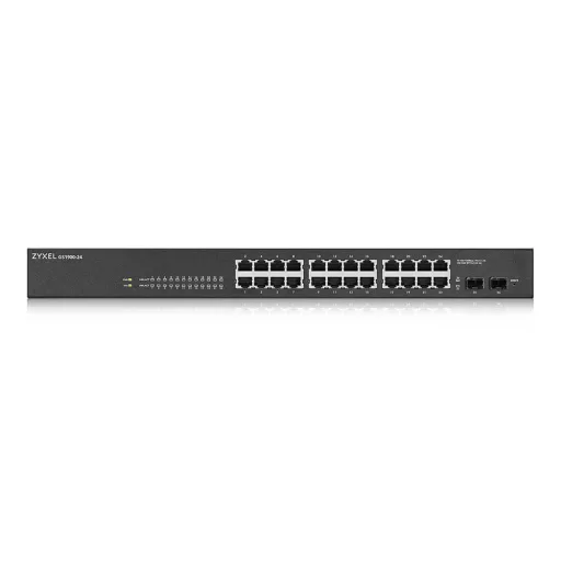 Zyxel GS-1900-24 v2 Vezérelt L2 Gigabit Ethernet (10/100/1000) 1U Fekete