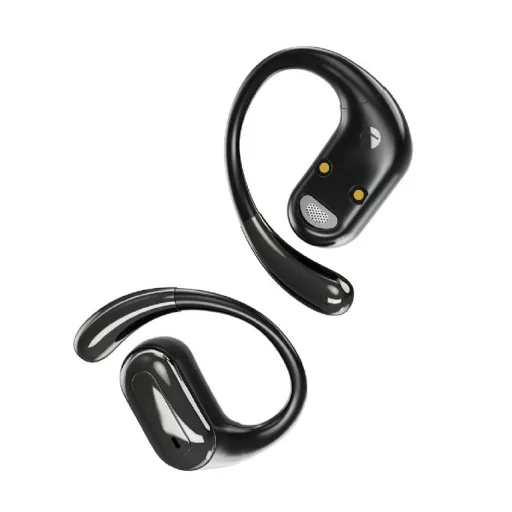 Gembird OWS-01-BK fejhallgató és headset Vezeték nélküli Fülre akasztható Hívás/zene Bluetooth Fekete