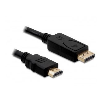 DeLOCK Cable Displayport > HDMI m/m 2m Fekete