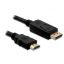 DeLOCK Cable Displayport > HDMI m/m 2m Fekete
