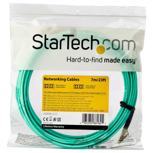StarTech.com A50FBLCLC7 InfiniBand és száloptikai kábel 7 M LC Türkizkék