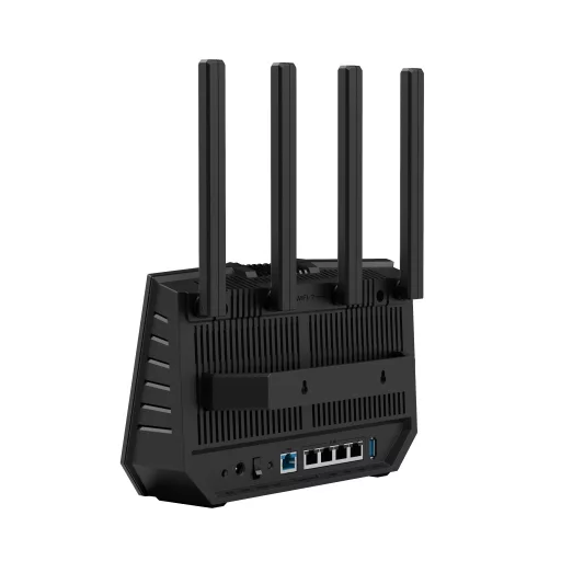 ASUS RT-BE92U vezetéknélküli router 10 Gigabit Ethernet Háromsávos (2,4 GHz / 5 GHz / 6 GHz) Fekete