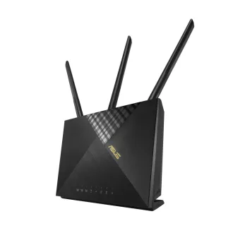   ASUS 4G-AX56 vezetéknélküli router Gigabit Ethernet Kétsávos (2,4 GHz / 5 GHz) Fekete