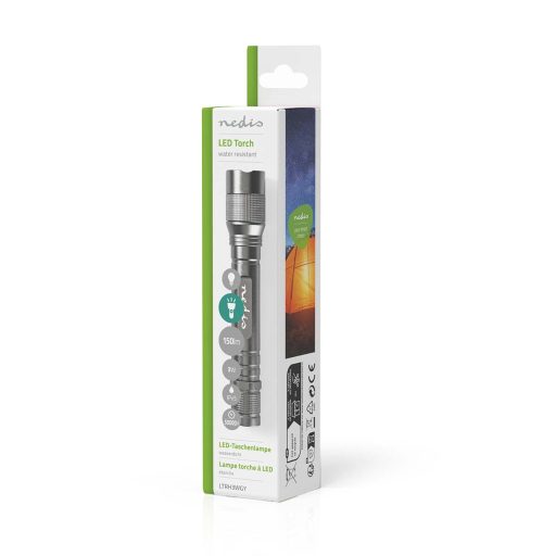 Nedis LTRH3WGY zseblámpa Szürke Kézi zseblámpa LED