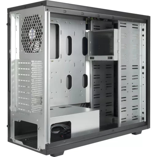 Inter-Tech 88887382 Micro Tower Fekete