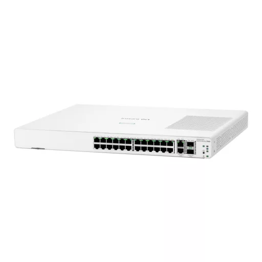 HPE Aruba Networking Networking Instant On Switch 24p Gigabit 2p 10GBT 2p SFP+ 1960 Vezérelt L2+ Gigabit Ethernet (10/100/1000) 1U Fehér