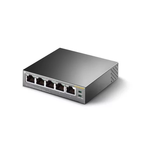 TP-Link TL-SG1005P Beállítást nem igénylő (unmanaged) Gigabit Ethernet (10/100/1000) Ethernet-áramellátás (PoE) támogatása Fekete BEMUTATÓ TERMÉK