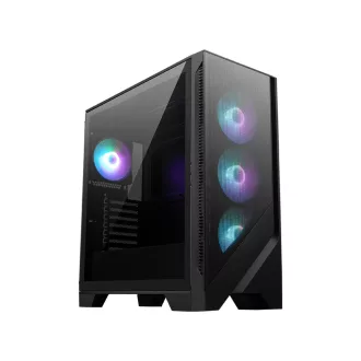 MSI MAG FORGE 321R AIRFLOW Midi Tower Fekete, Átlátszó