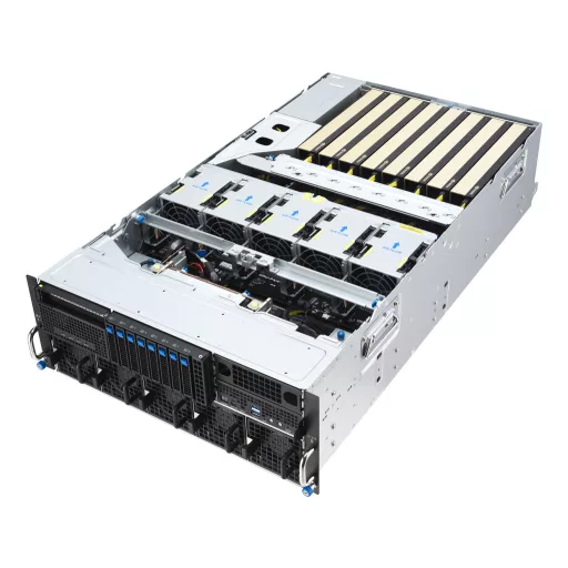 ASUS ESC8000A-E13P LGA 6096 Rack (4U) Ezüst, Fekete