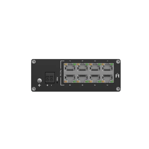 Teltonika NETWORKS TSW040 8-Port PoE+ Switch Beállítást nem igénylő (unmanaged) Fast Ethernet (10/100) Ethernet-áramellátás (PoE) támogatása Fekete