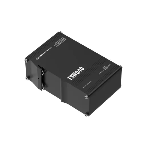Teltonika NETWORKS TSW040 8-Port PoE+ Switch Beállítást nem igénylő (unmanaged) Fast Ethernet (10/100) Ethernet-áramellátás (PoE) támogatása Fekete